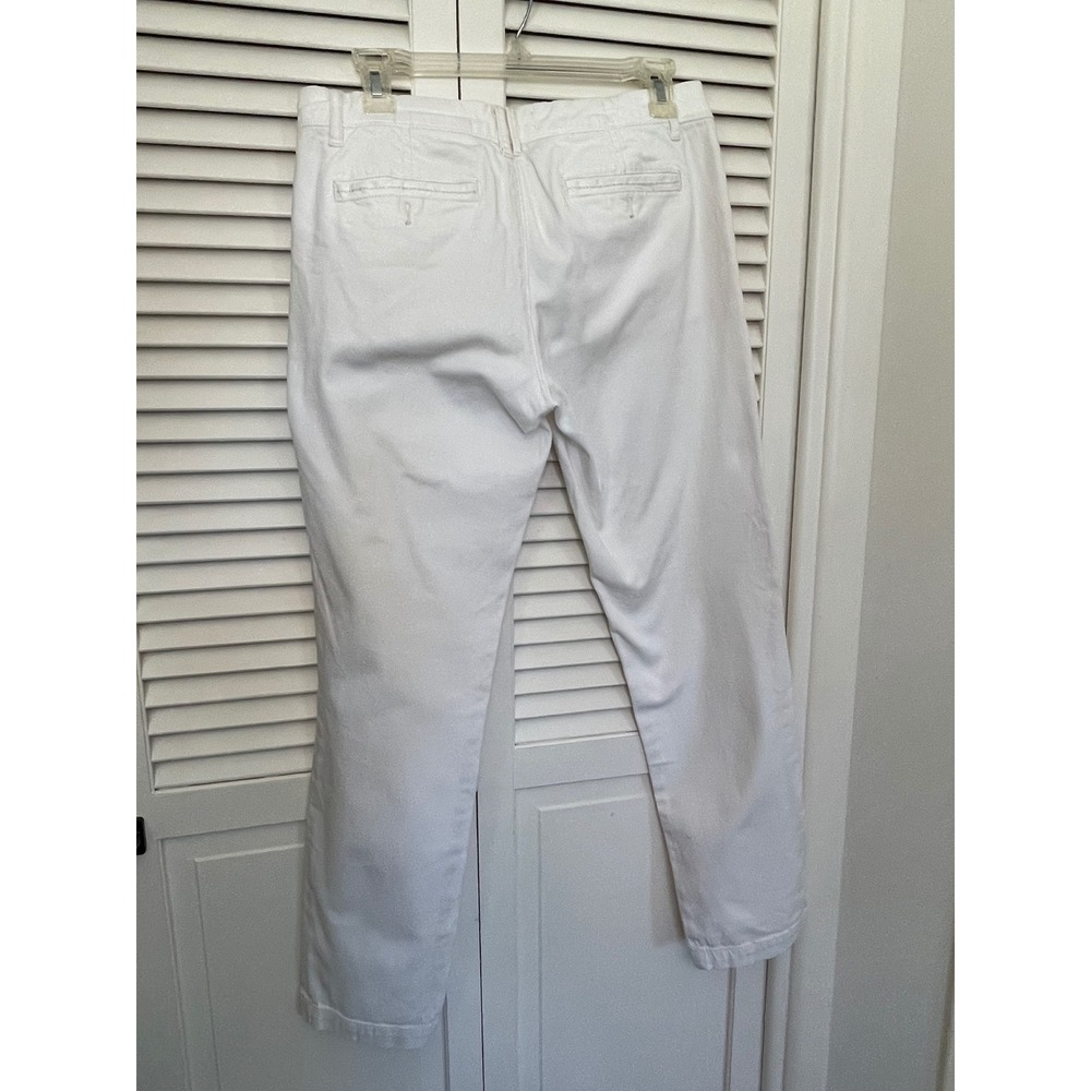Pilcro Hyphen White Chino Pants Sz 27 Anthropologie Coastal Grandmother Chic - Picture 5 of 6